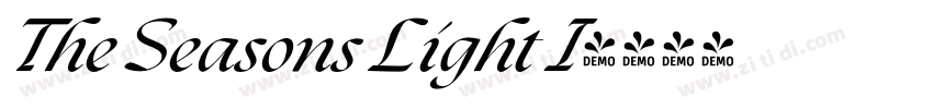 The Seasons Light I字体转换